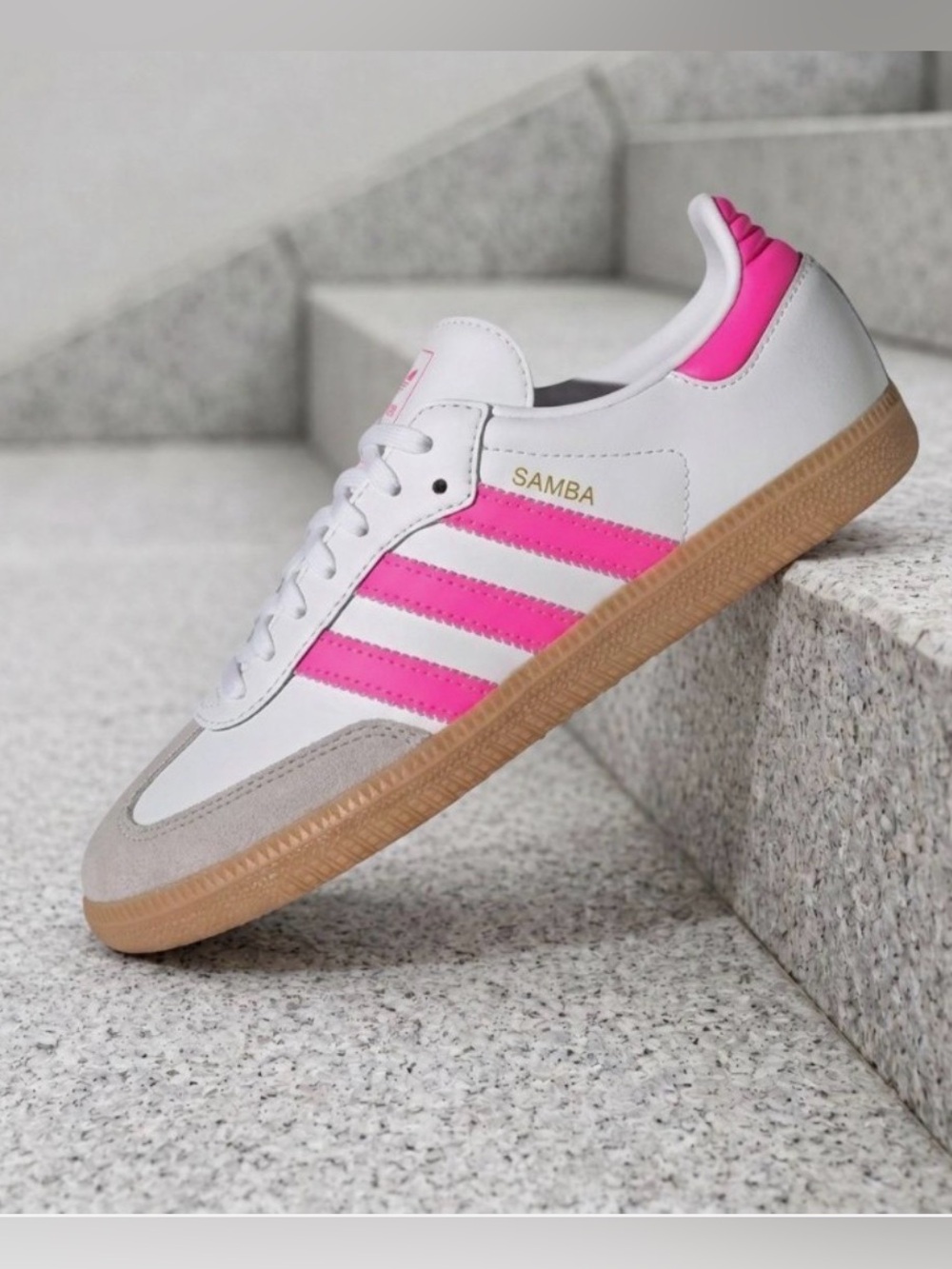 Adidas Samba OG Cloud White Lucid Pink Gum NIB